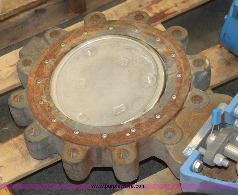 image for item 6204 (2) Jamesbury 10" wafer sphere valves