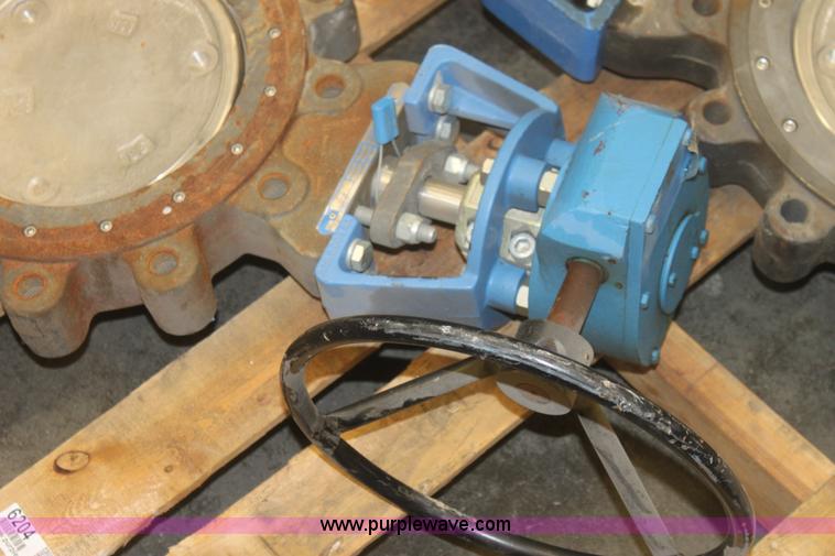 image for item 6204 (2) Jamesbury 10" wafer sphere valves