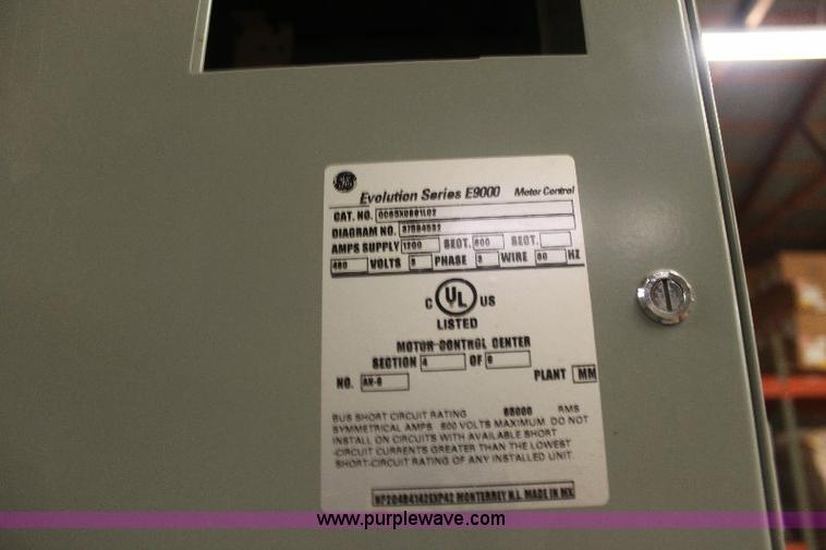 image for item 6231 GE Evolution Series E9000 motor control