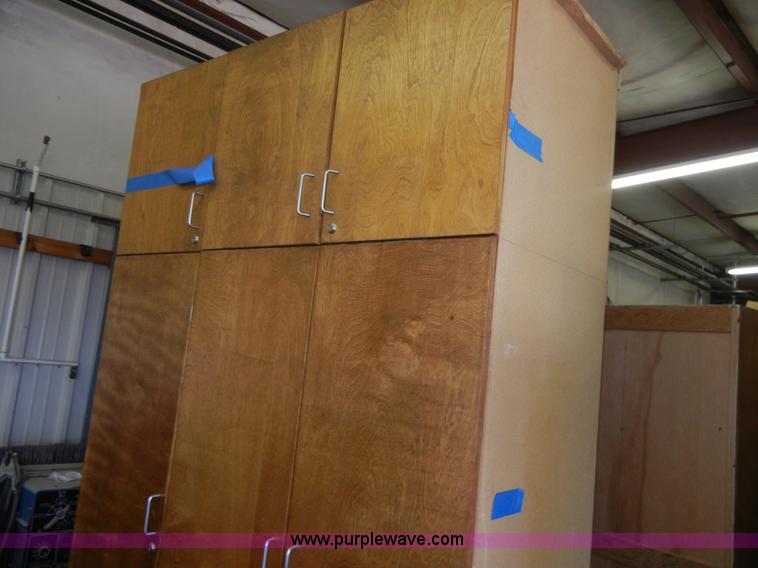 image for item 2422 Assorted wooden storage cabinets