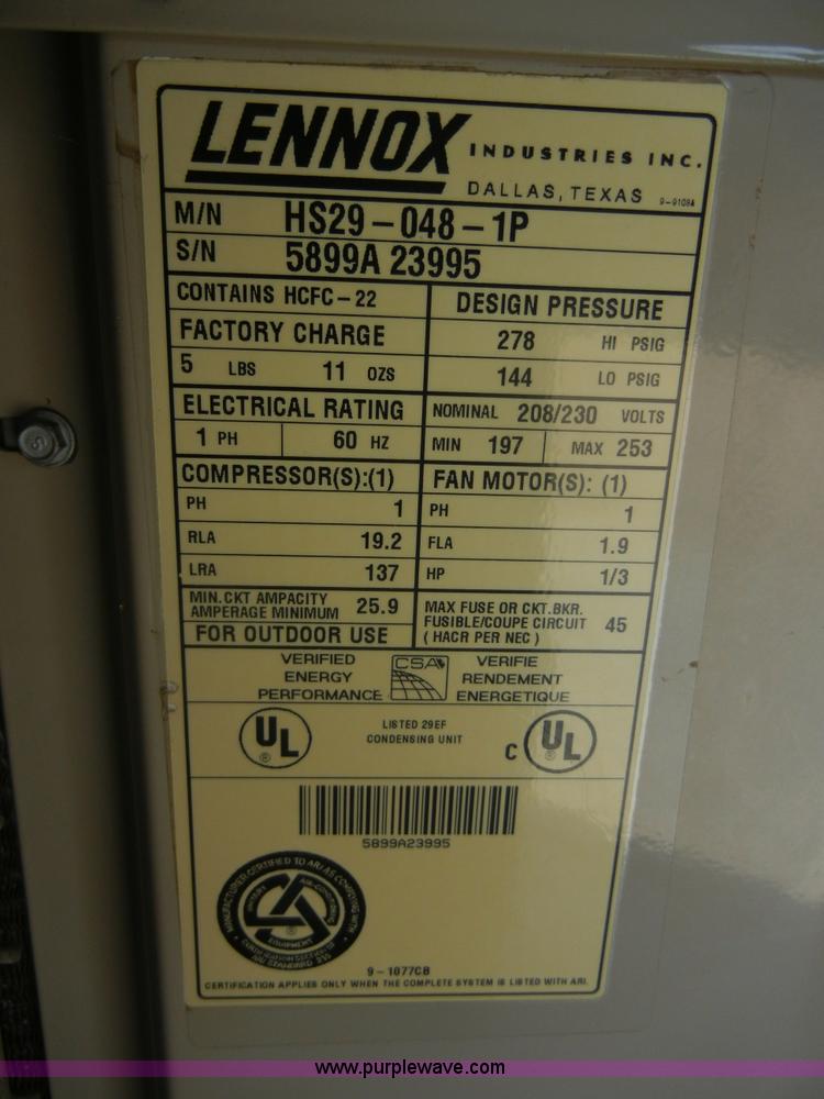 image for item 2431 Lennox AC and Handler units