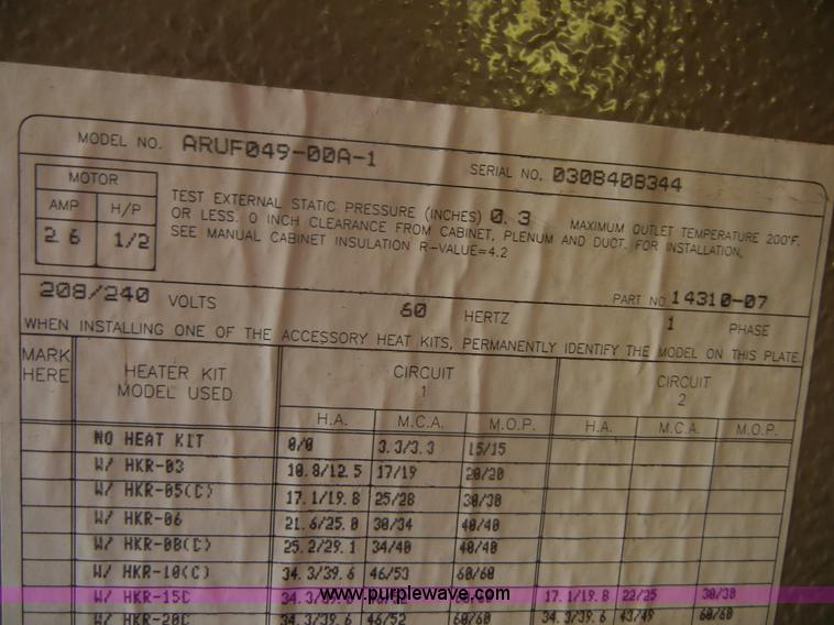 image for item 2432 Goodman AC and Handler units