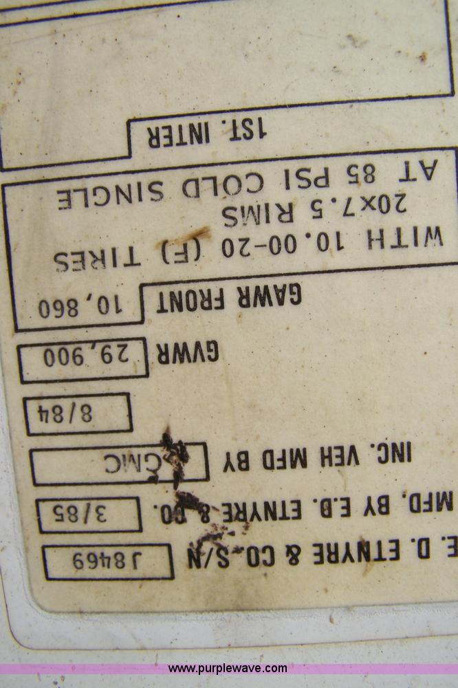 image for item 7319 1985 Chevrolet Kodiak oil spray truck