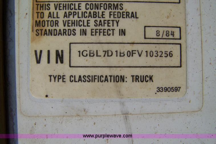 image for item 7319 1985 Chevrolet Kodiak oil spray truck
