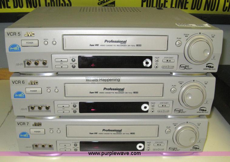 image for item 8006 (3) JVC VHS video cassette players