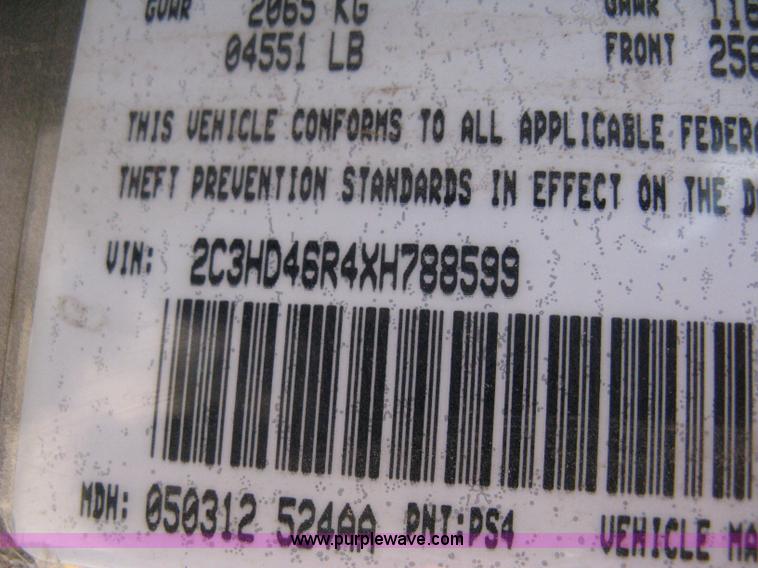 image for item A4254 1999 Chrysler Concorde LX