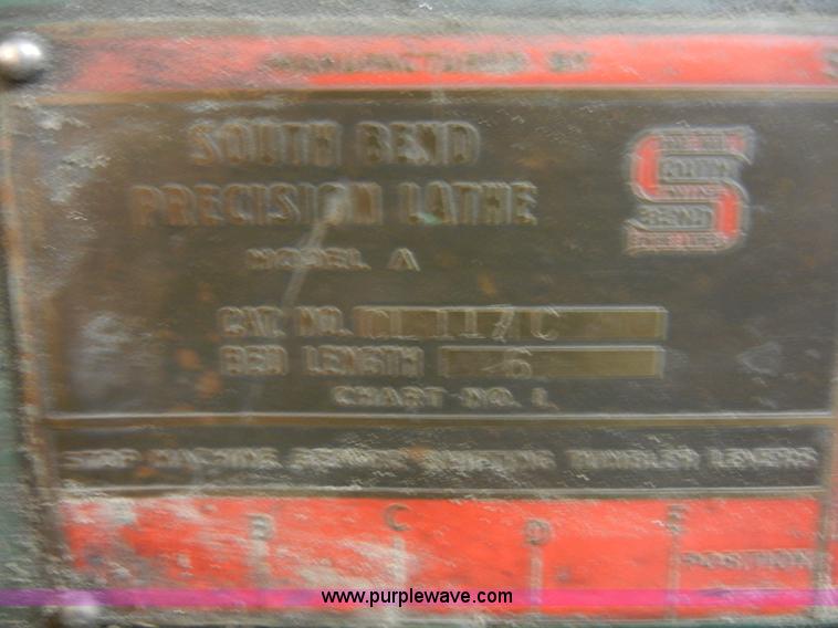 image for item A9869 South Bend A lathe