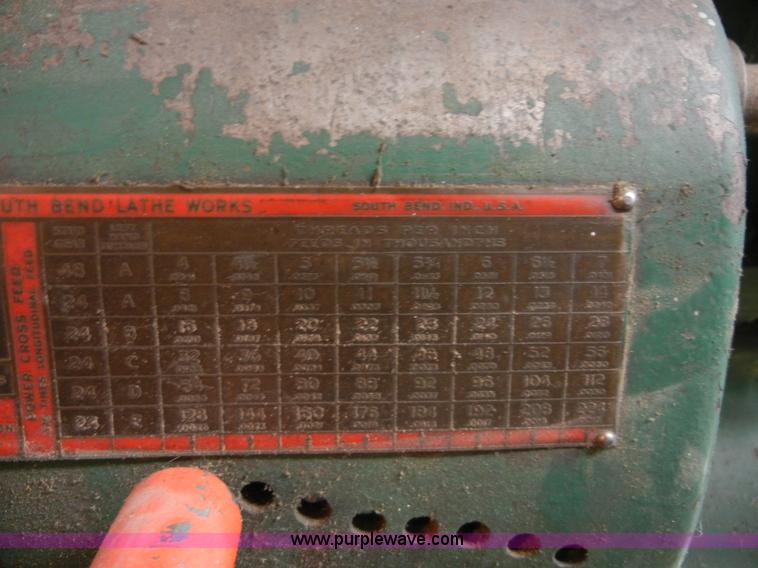 image for item A9869 South Bend A lathe