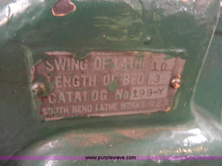image for item A9872 South Bend lathe