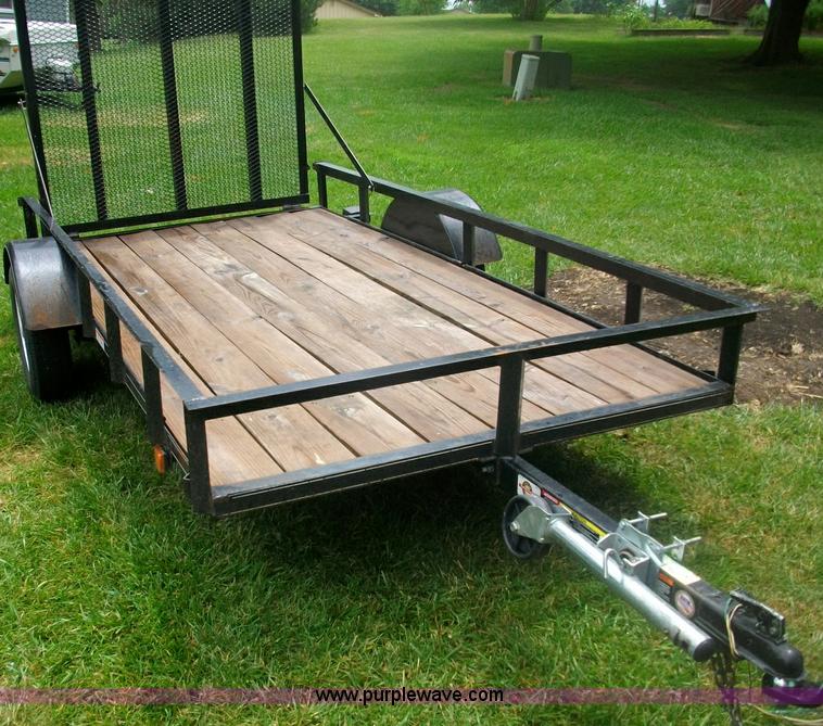 image for item A1014 2006 5x10 trailer with fold up tailgate