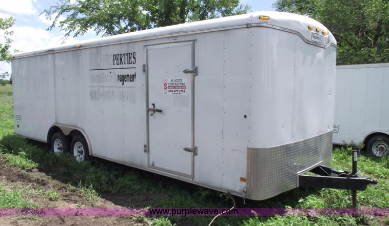 image for item A4238 2004 24' enclosed trailer