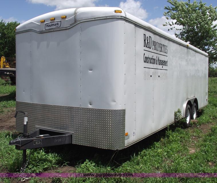 image for item A4238 2004 24' enclosed trailer