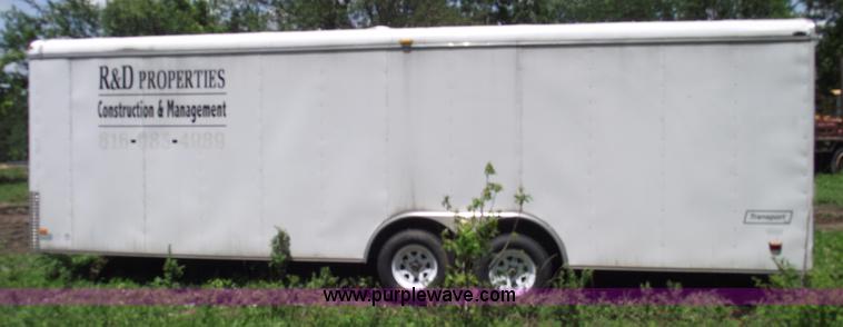 image for item A4238 2004 24' enclosed trailer