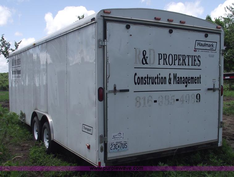 image for item A4238 2004 24' enclosed trailer