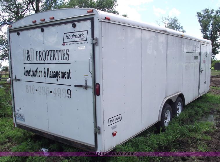 image for item A4238 2004 24' enclosed trailer
