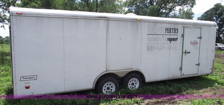 image for item A4238 2004 24' enclosed trailer