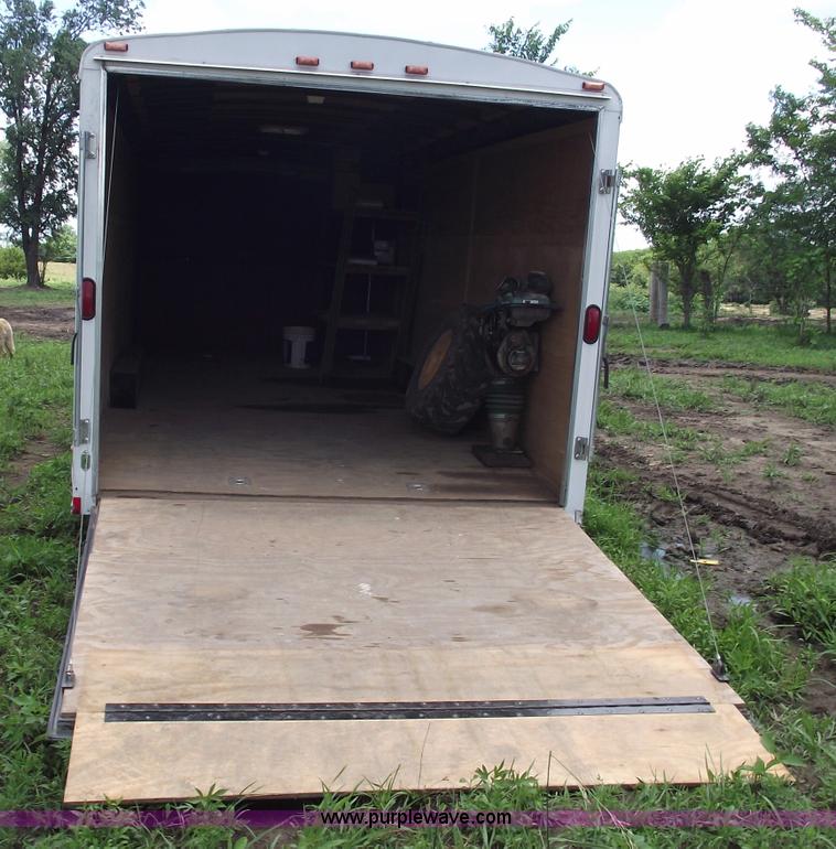 image for item A4238 2004 24' enclosed trailer