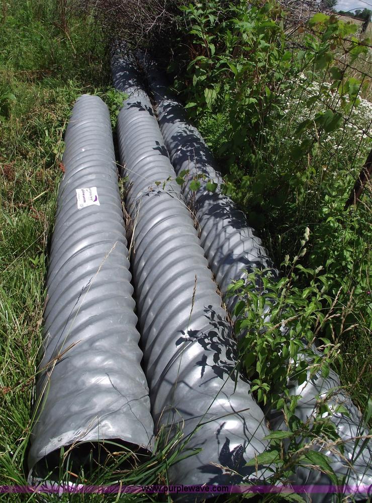 image for item A4244 (3) new pieces of corrugated metal pipe