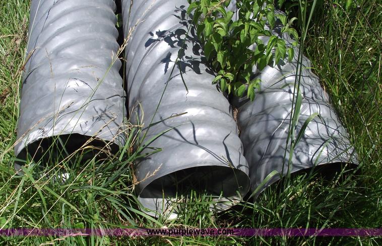 image for item A4244 (3) new pieces of corrugated metal pipe