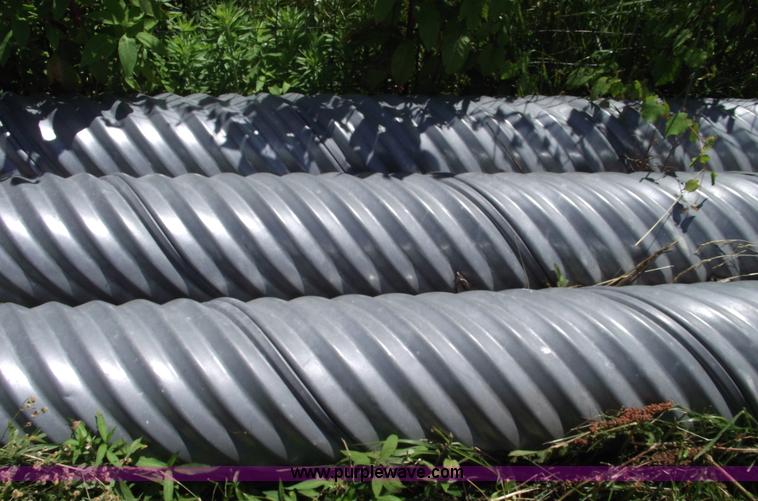 image for item A4244 (3) new pieces of corrugated metal pipe