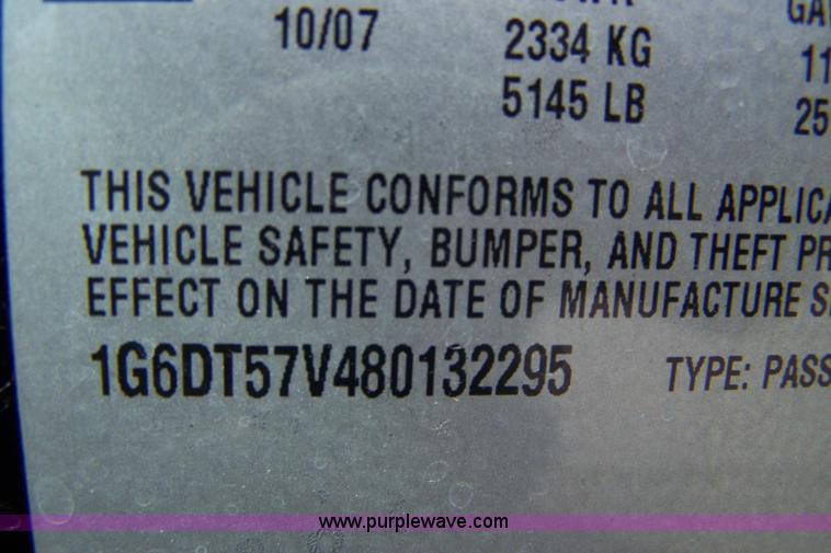 image for item A4599 2008 Cadillac CTS 4