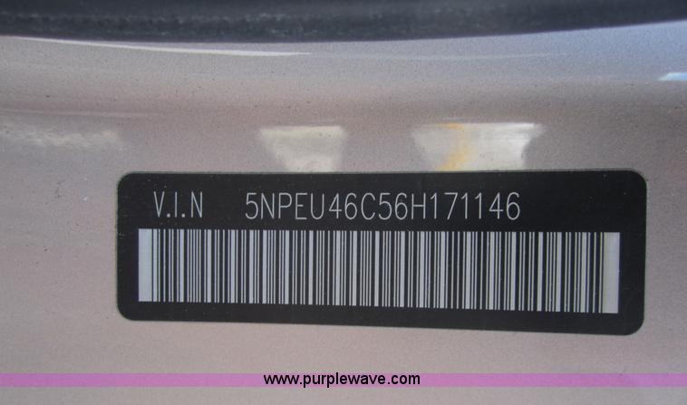 image for item A9573 2006 Hyundai Sonata GLS