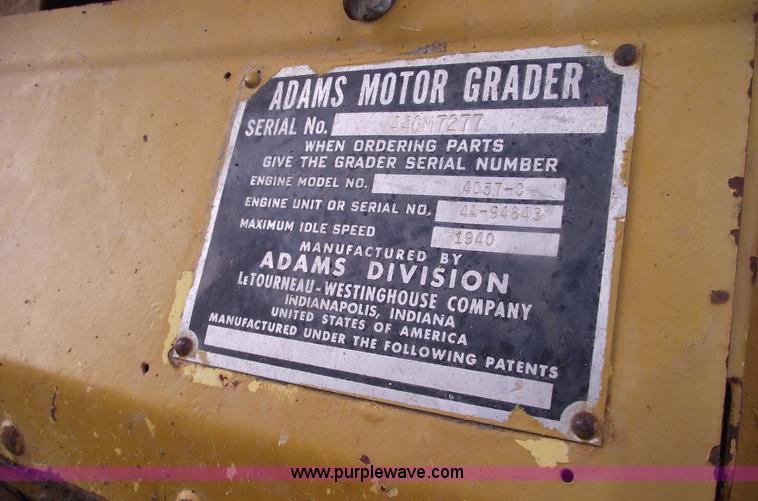 image for item 5410 Adams Wabco 440 motor grader