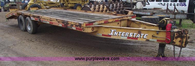 image for item 5419 1987 Interstate 16BST flatbed trailer