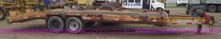 image for item 5419 1987 Interstate 16BST flatbed trailer