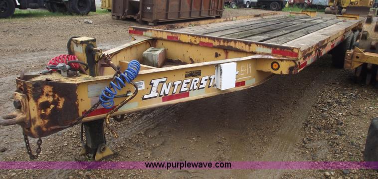 image for item 5419 1987 Interstate 16BST flatbed trailer
