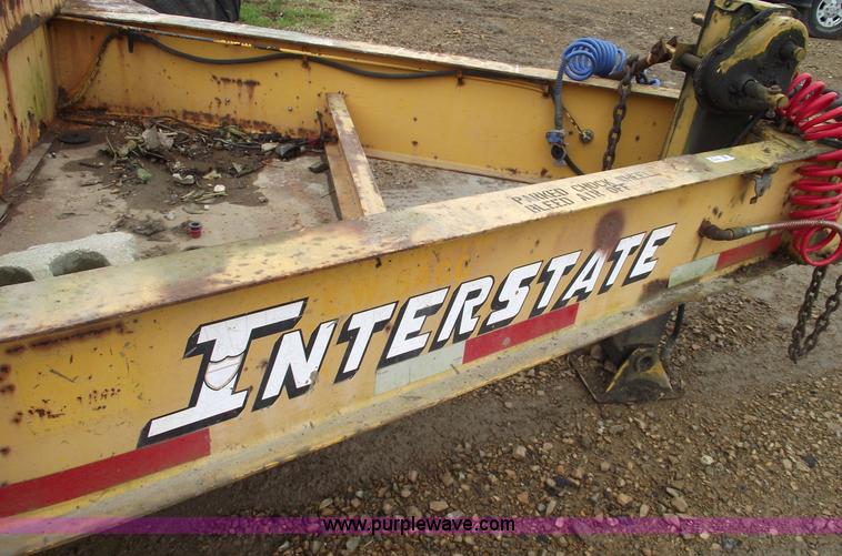 image for item 5419 1987 Interstate 16BST flatbed trailer