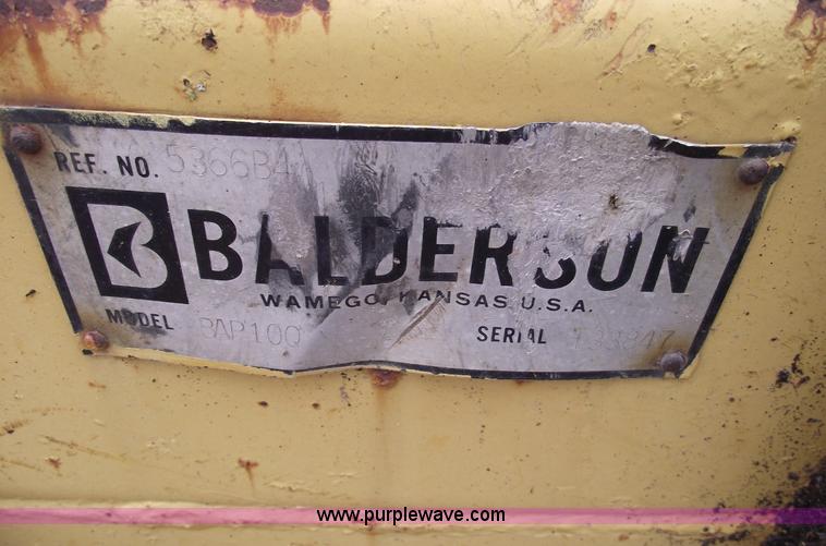 image for item 5423 Balderson 10'W six-way blade