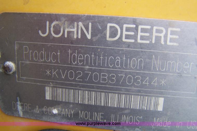 image for item 7376 John Deere 270 skid steer