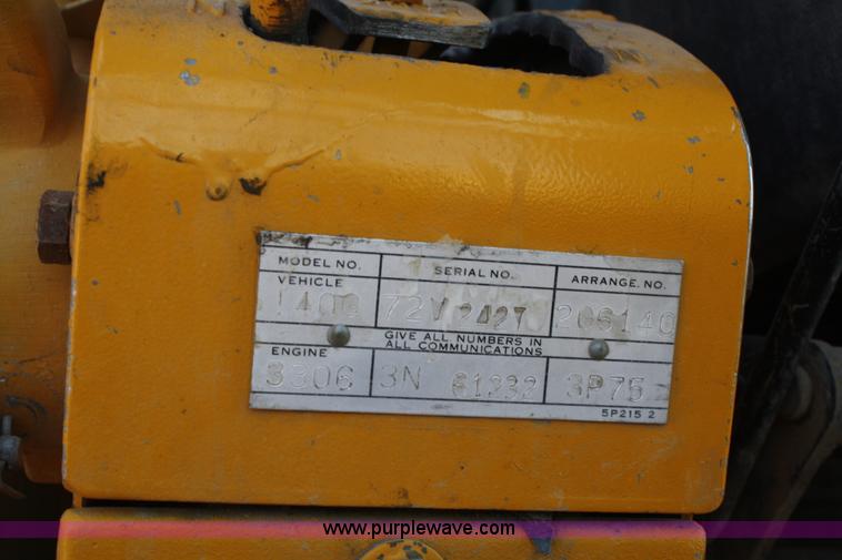 image for item A2006 1977 Caterpillar 140G articulating motor grader