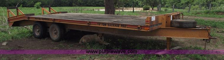 image for item A4241 1992 Econoline P243D 12 ton Backhoe Pro trailer