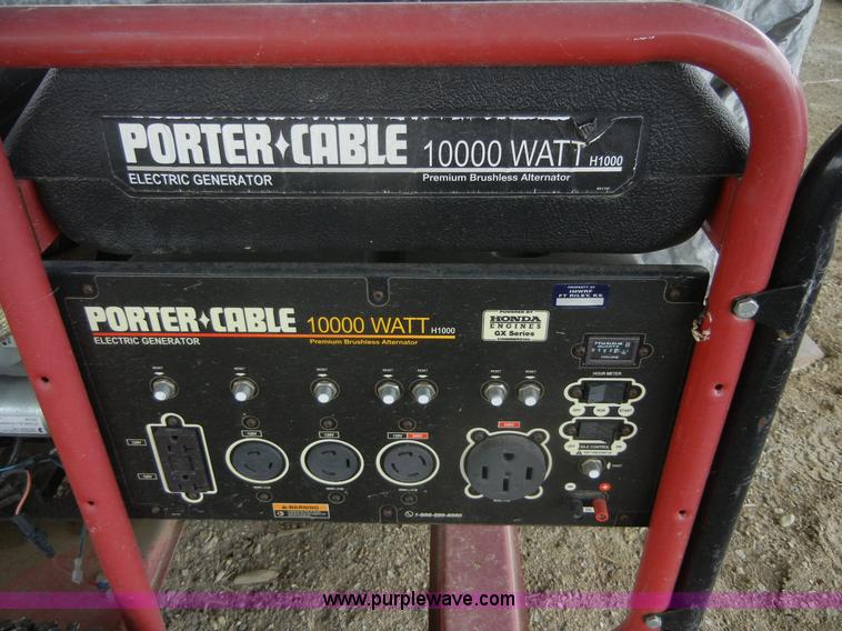image for item A9140 Porter Cable H1000 generator