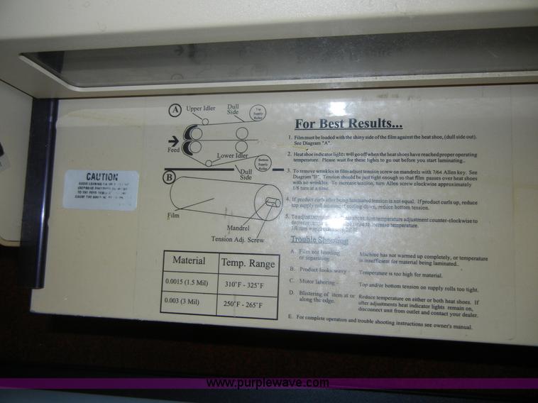 image for item A9172 Laminators and printer