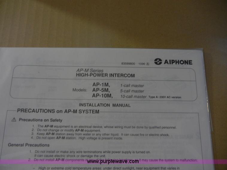 image for item A9205 Aiphone AP-M series high-power intercom system