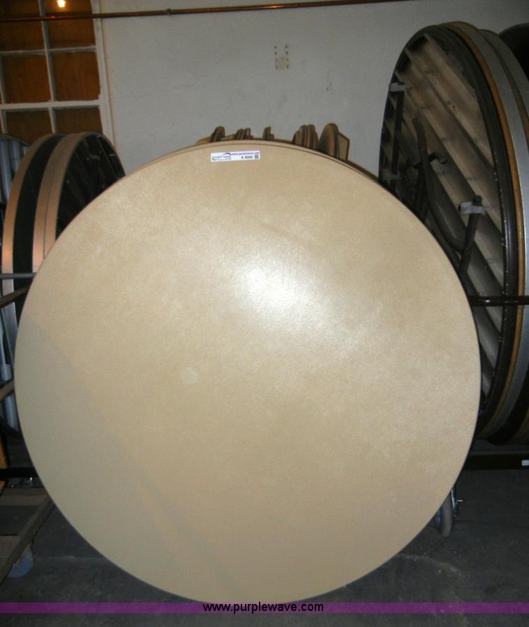image for item A9262 (10) plastic round top tables