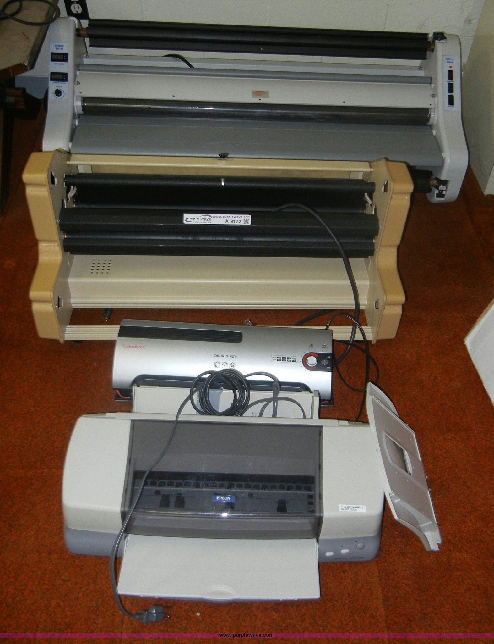 Laminators and printer in Fort Riley, KS Item A9172 sold Purple Wave