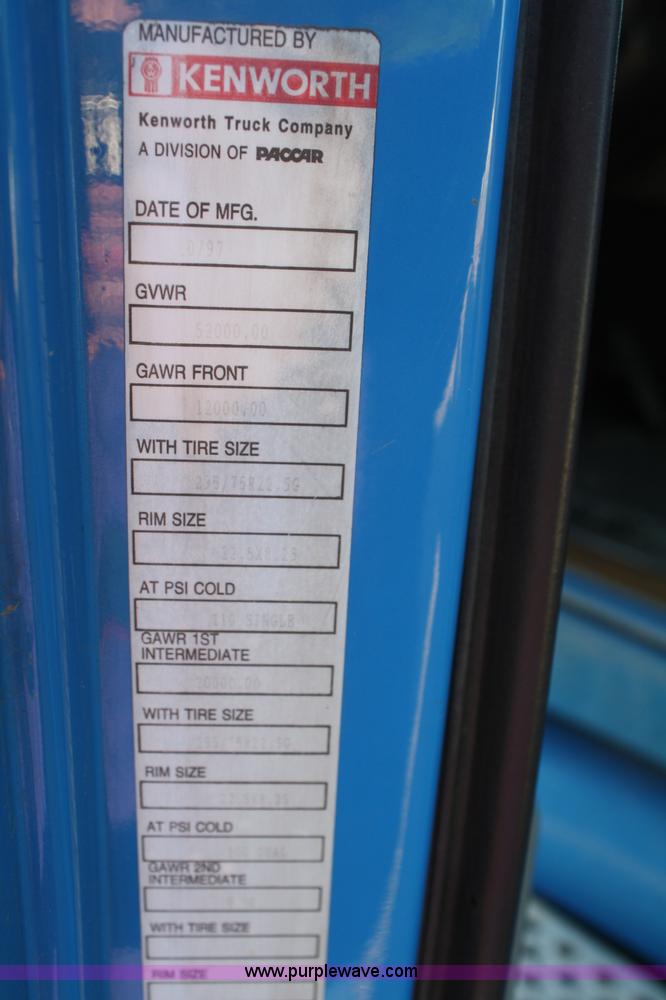 image for item A2056 1998 Kenworth T2000 semi truck