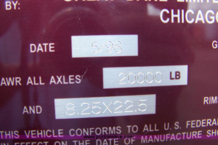 image for item A4584 1998 Great Dane box trailer