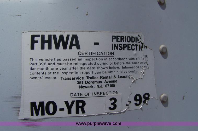 image for item A4585 1988 Luflin box trailer