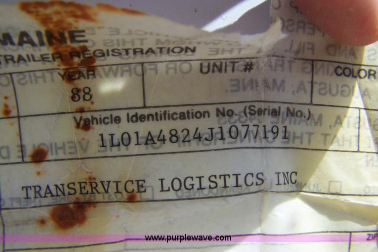 image for item A4585 1988 Luflin box trailer