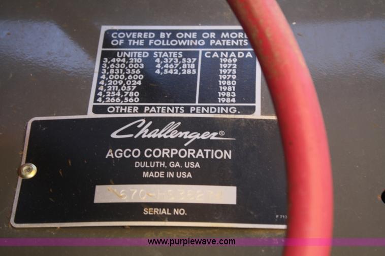 image for item A2088 2007 AGCO Challenger 670 RWA combine