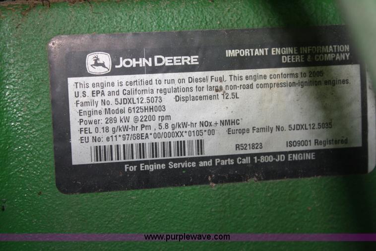 image for item A2102 2005 John Deere 9860 STS combine
