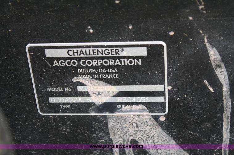 image for item A2103 2006 Challenger MT455B MFWD tractor