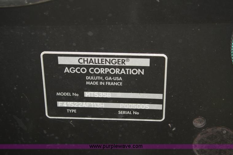 image for item A2137 2006 Caterpillar Challenger MT535B MFWD tractor