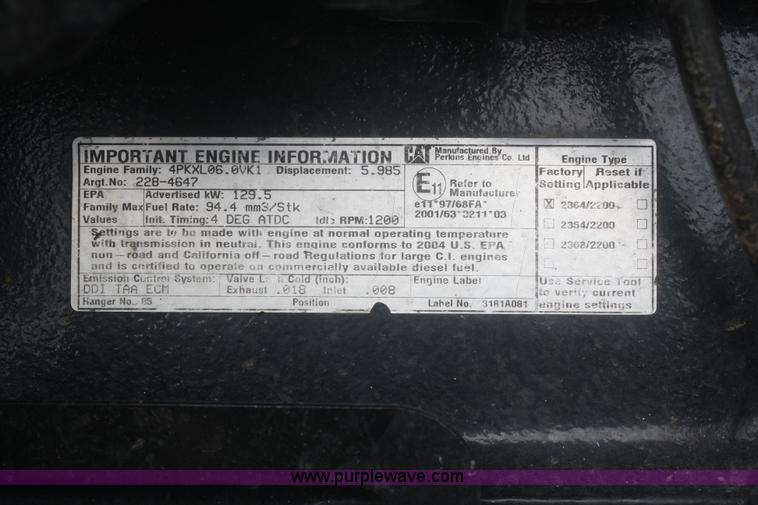 image for item A2138 2006 Caterpillar Challenger MT535B MFWD tractor