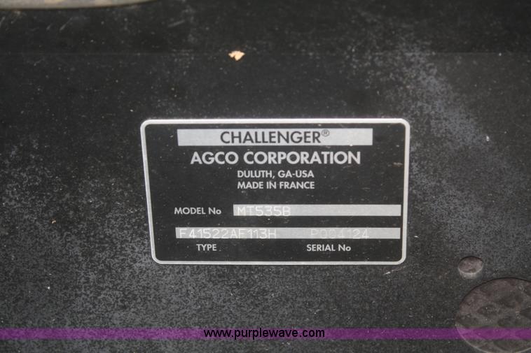 image for item A2138 2006 Caterpillar Challenger MT535B MFWD tractor